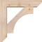 Ekena Millwork Westlake Slat Smooth Bracket w/ Offset Brace, Douglas Fir, 5 1/2"W x 22"D x 22"H BKT0604X22X22WTL06SDF - alternate 2